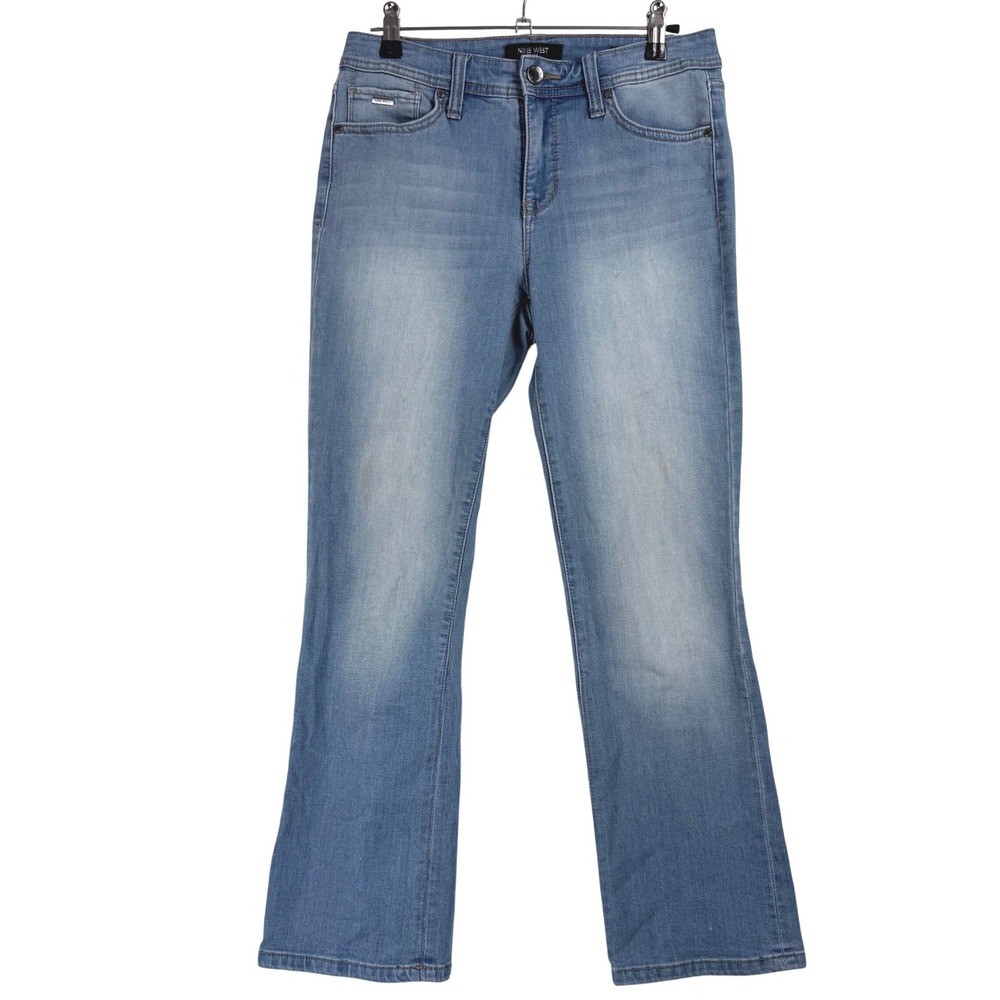 Nine West Taylor‎ Cuffed Capri Jeans Women's Size 4 Light Wash Denim